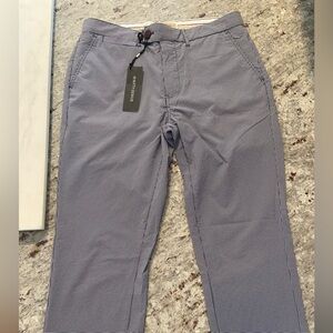 Men's Nifty Genius navy and white plaid chinos (size 31)